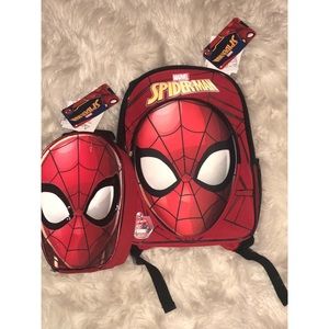 Toddler Sized Spider-Man Backpack and Lunchbox